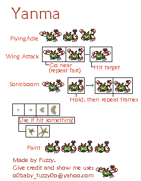 Pokémon Generation 2 Customs - #193 Yanma