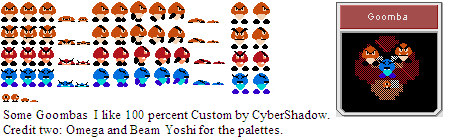 Mario Customs - Goomba (Super Mario Bros. 1 NES-Style)