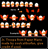 Paper Mario Customs - Jr. Troopa (SMB1-Style)