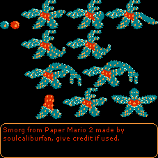 Paper Mario Customs - Smorg (Super Mario Bros. NES-Style)