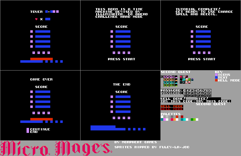 Micro Mages (Homebrew) - Score Screen