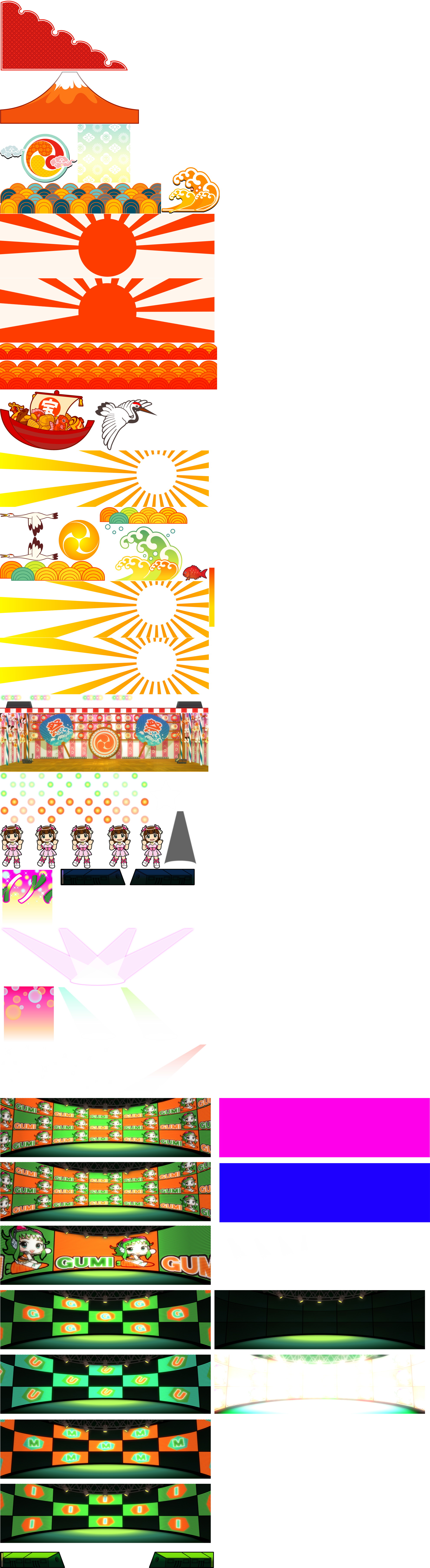 Taiko no Tatsujin: V Version - Fever Background Elements