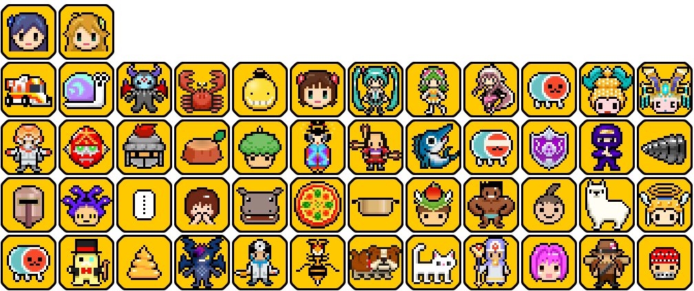 Taiko no Tatsujin: V Version - Hat Icons