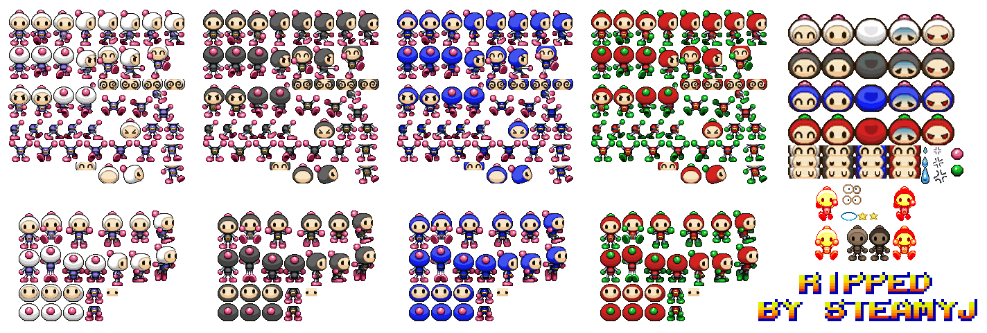 Bomberman Land 2 - Battle Mode Palettes