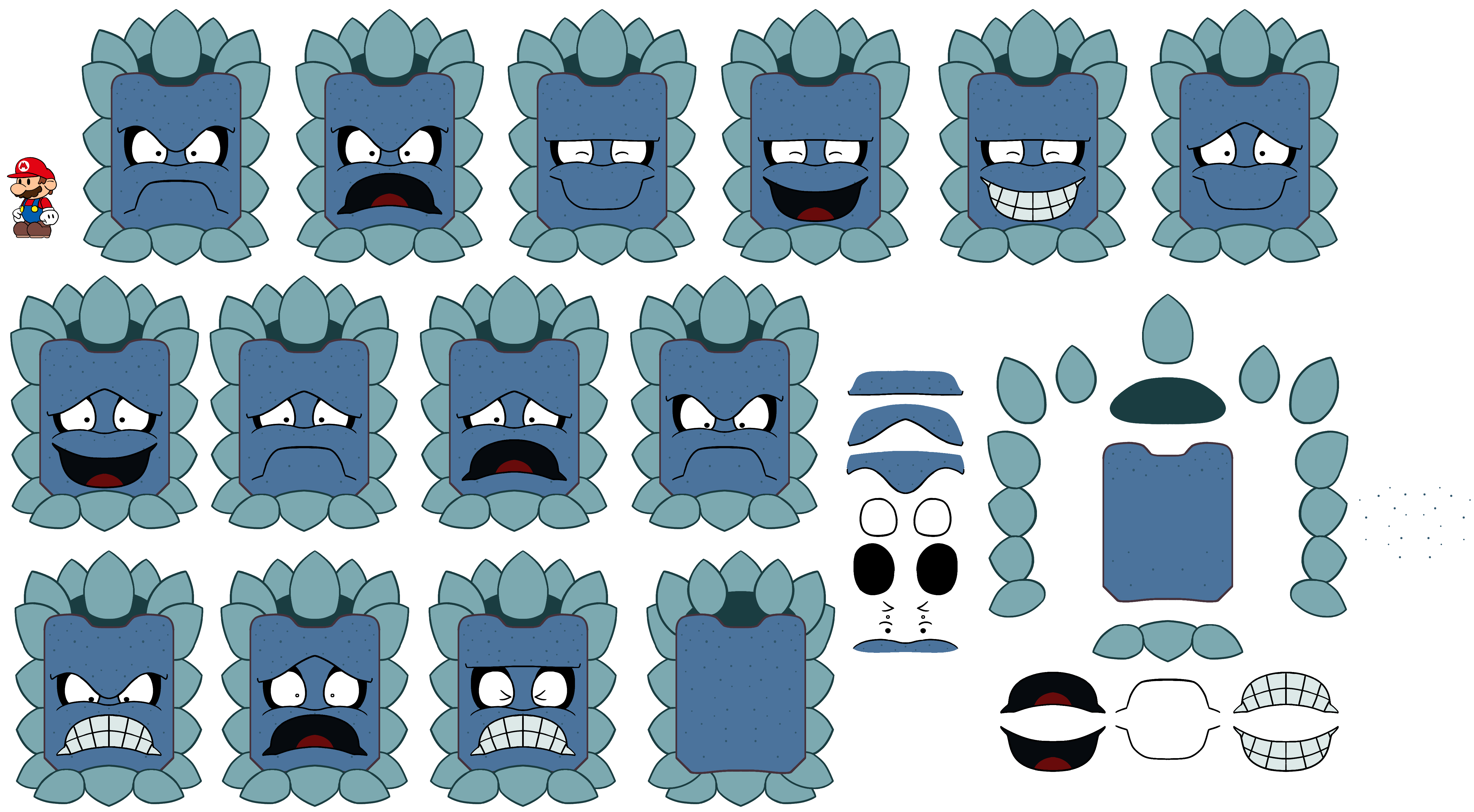 Thwomp (Paper Mario-Style, Classic)