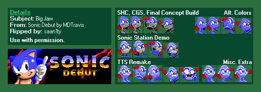 Sonic Debut (Hack, Demo) - Big Jaw