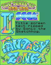 Fantasy Zone II: The Tears of Opa-Opa - Title Screen Parts