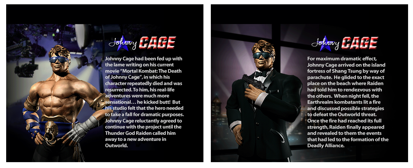 Mortal Kombat: Deadly Alliance - Johnny Cage's Bio