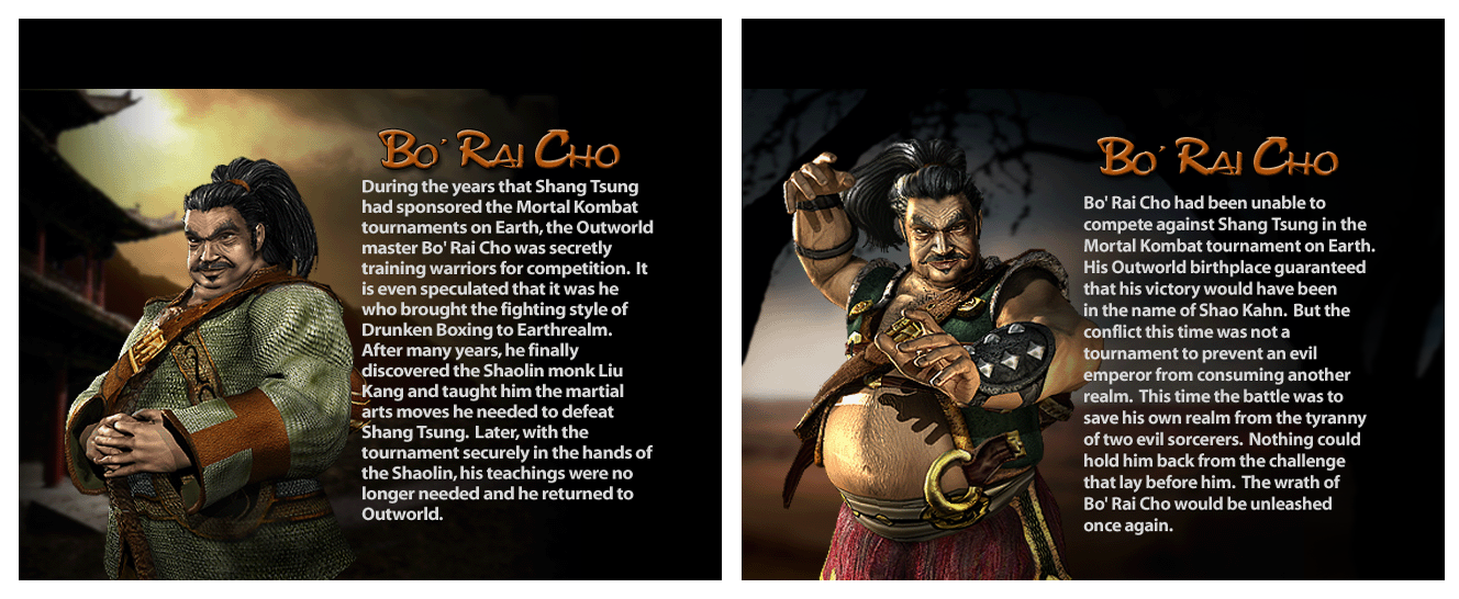 Mortal Kombat: Deadly Alliance - Bo' Rai Cho's Bio