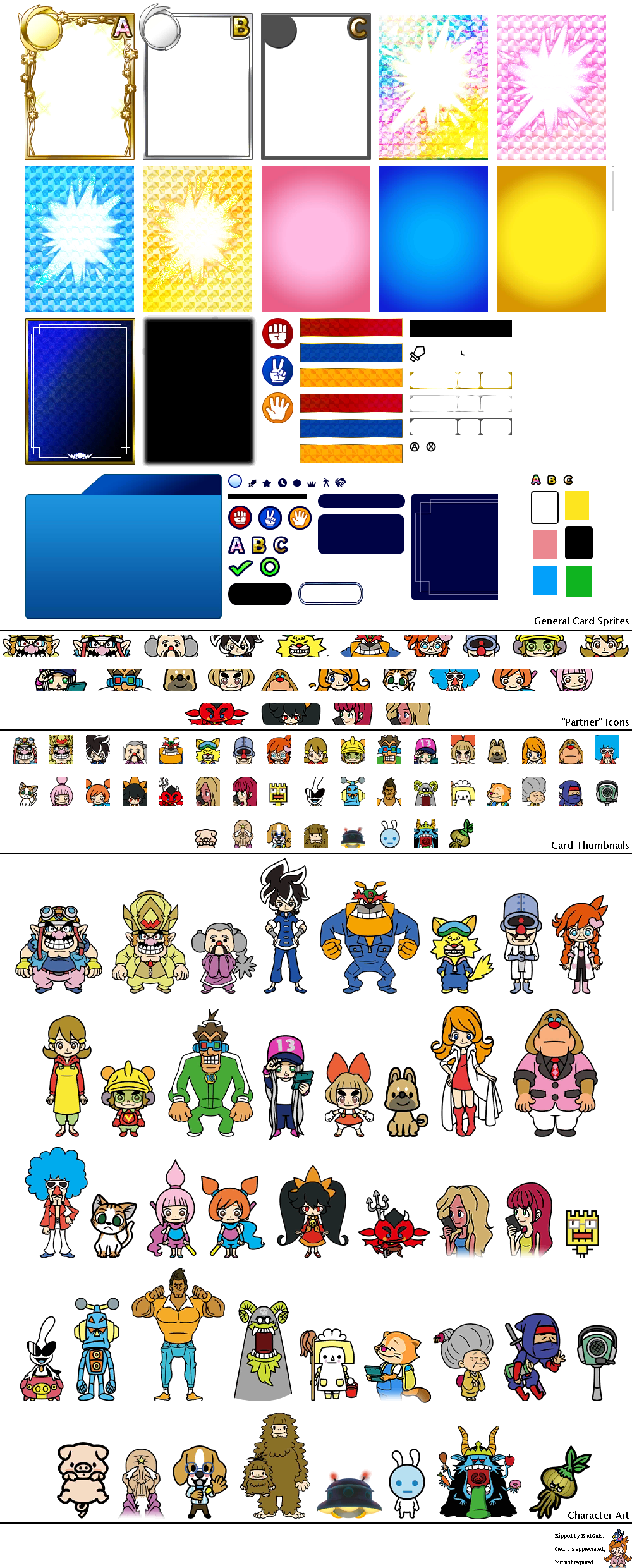 WarioWare Gold - Character Cards