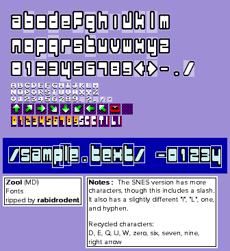 Zool - Fonts