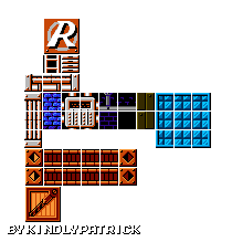 Mega Man Customs - Dyna Man Tileset (DOS, NES-Style)