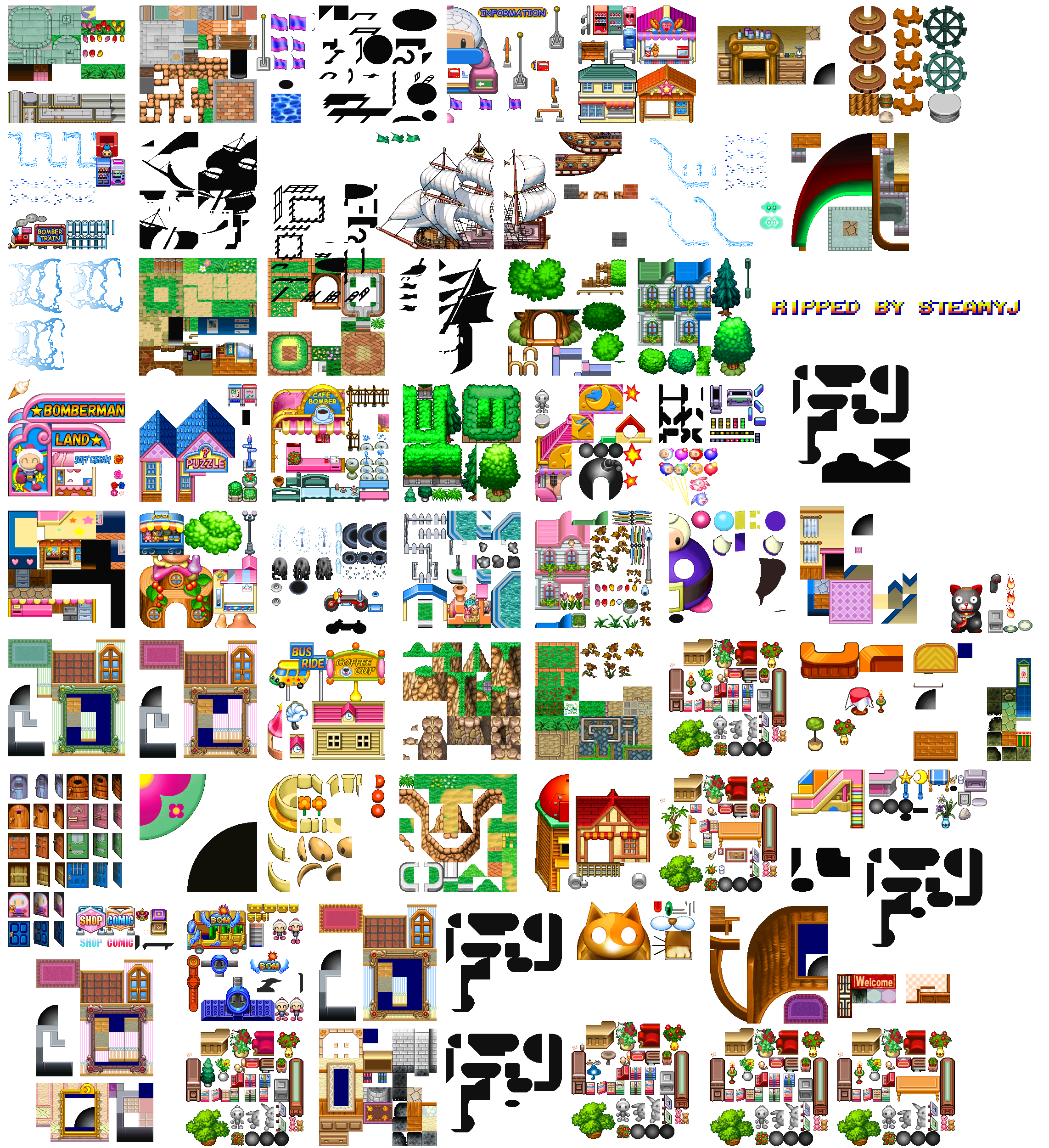 Bomberman Land 2 - Red Zone Tiles