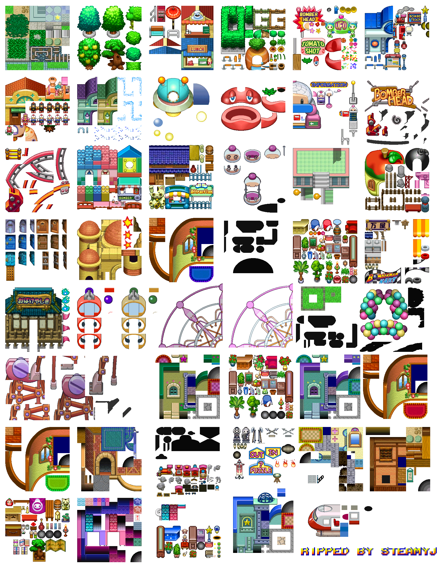 Bomberman Land 2 - Yellow Zone Tiles