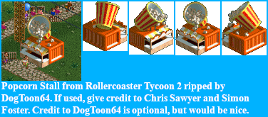RollerCoaster Tycoon 2 - Popcorn Stall