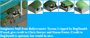 RollerCoaster Tycoon 2 - Sunglasses Stall
