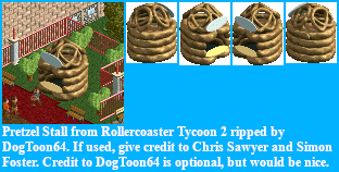 RollerCoaster Tycoon 2 - Pretzel Stall
