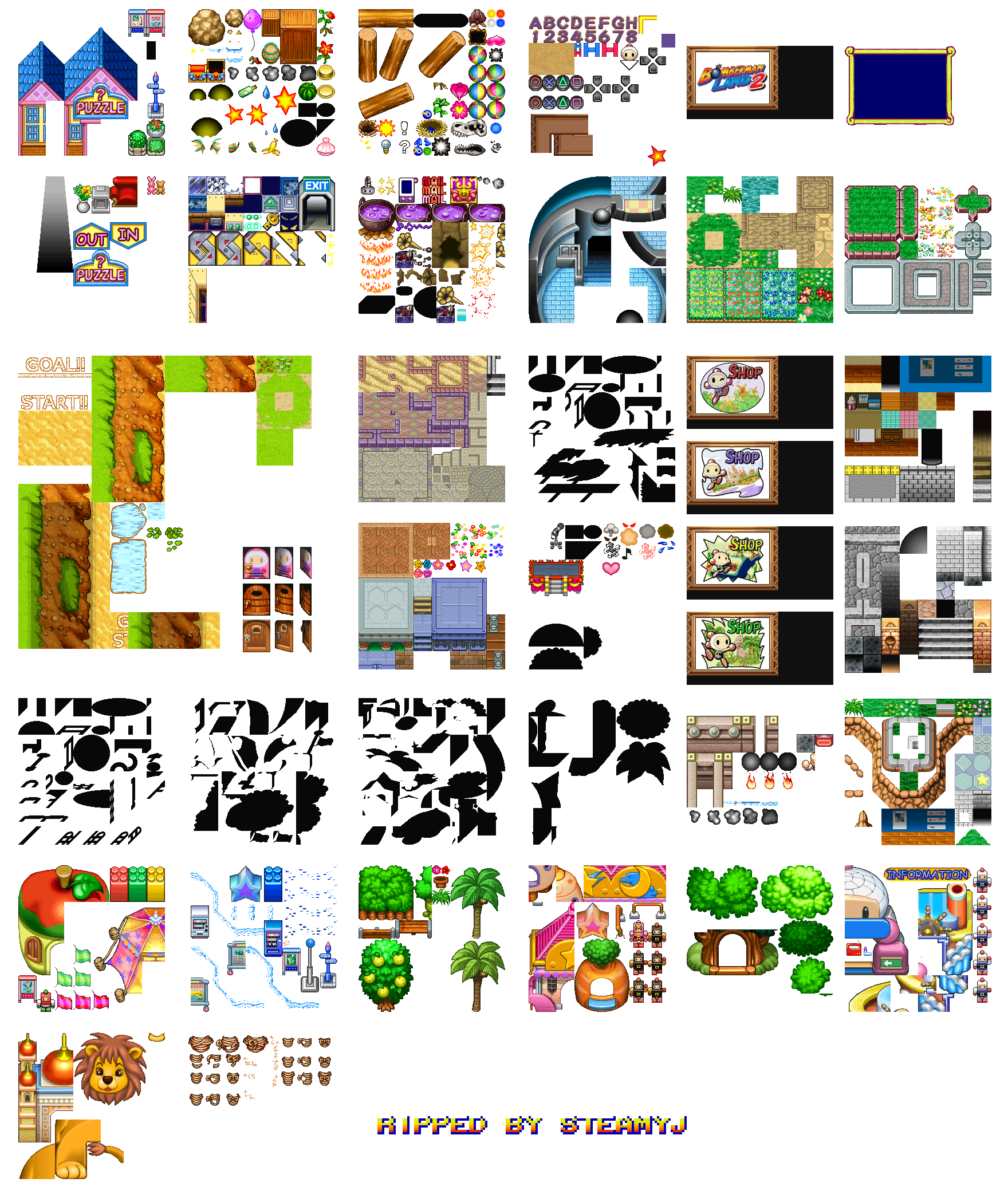 Bomberman Land 2 - Other Environmental Tiles