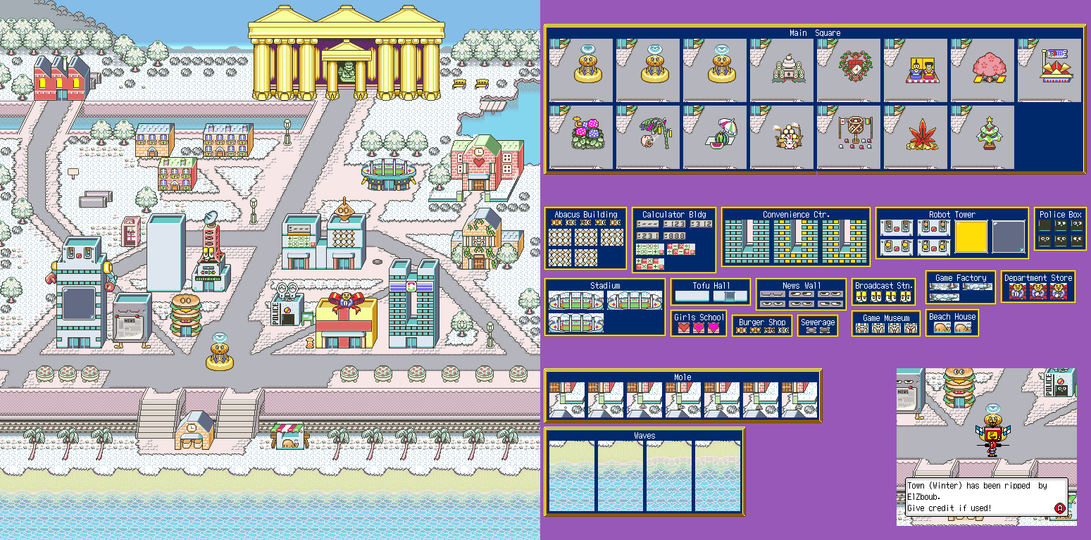 BS-X BIOS (JPN) - Town (Winter)