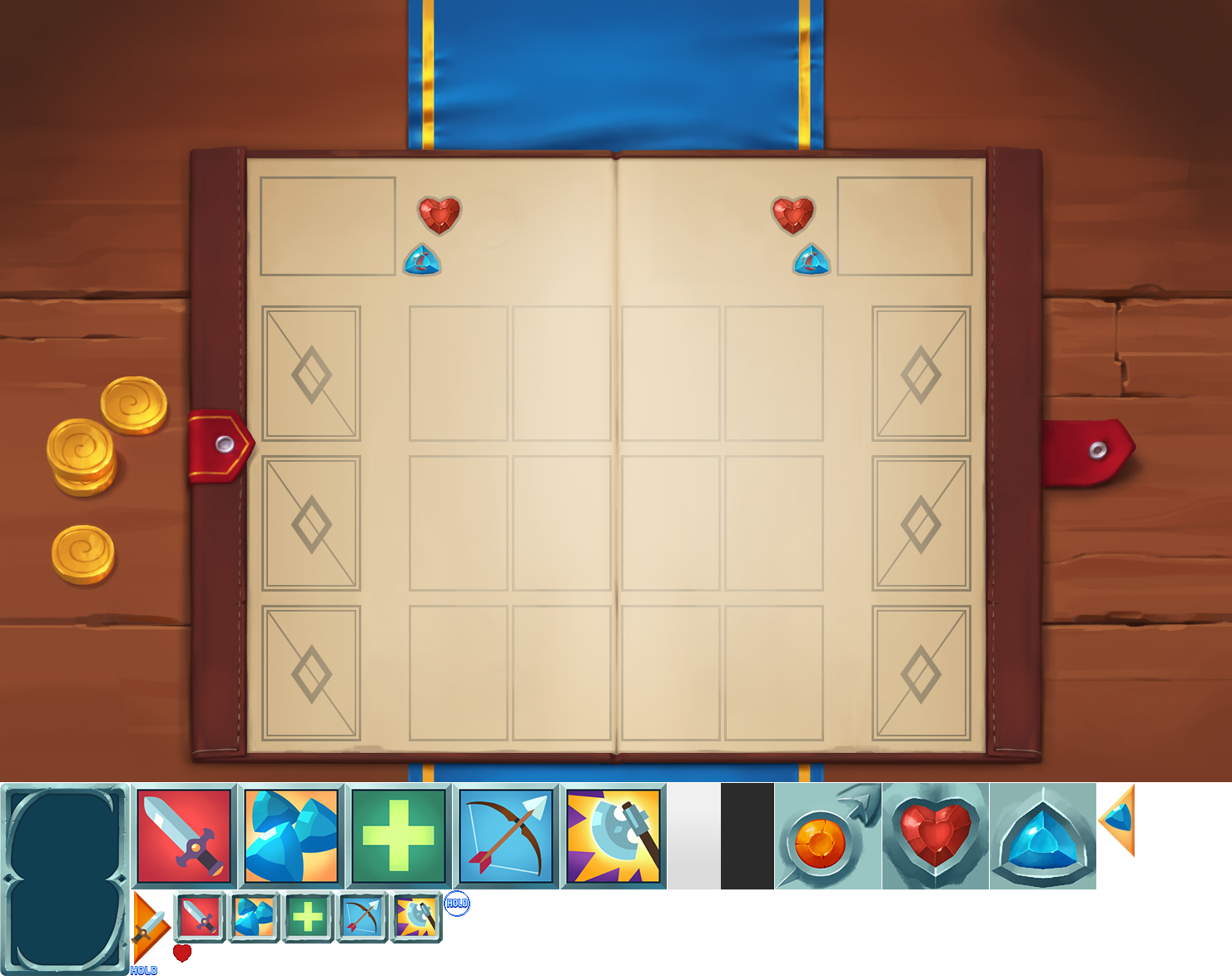 Evoland II - User Interface (Card Game)