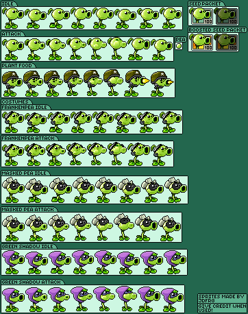 Peashooter (Plants vz. Zombies 2, DS Style)