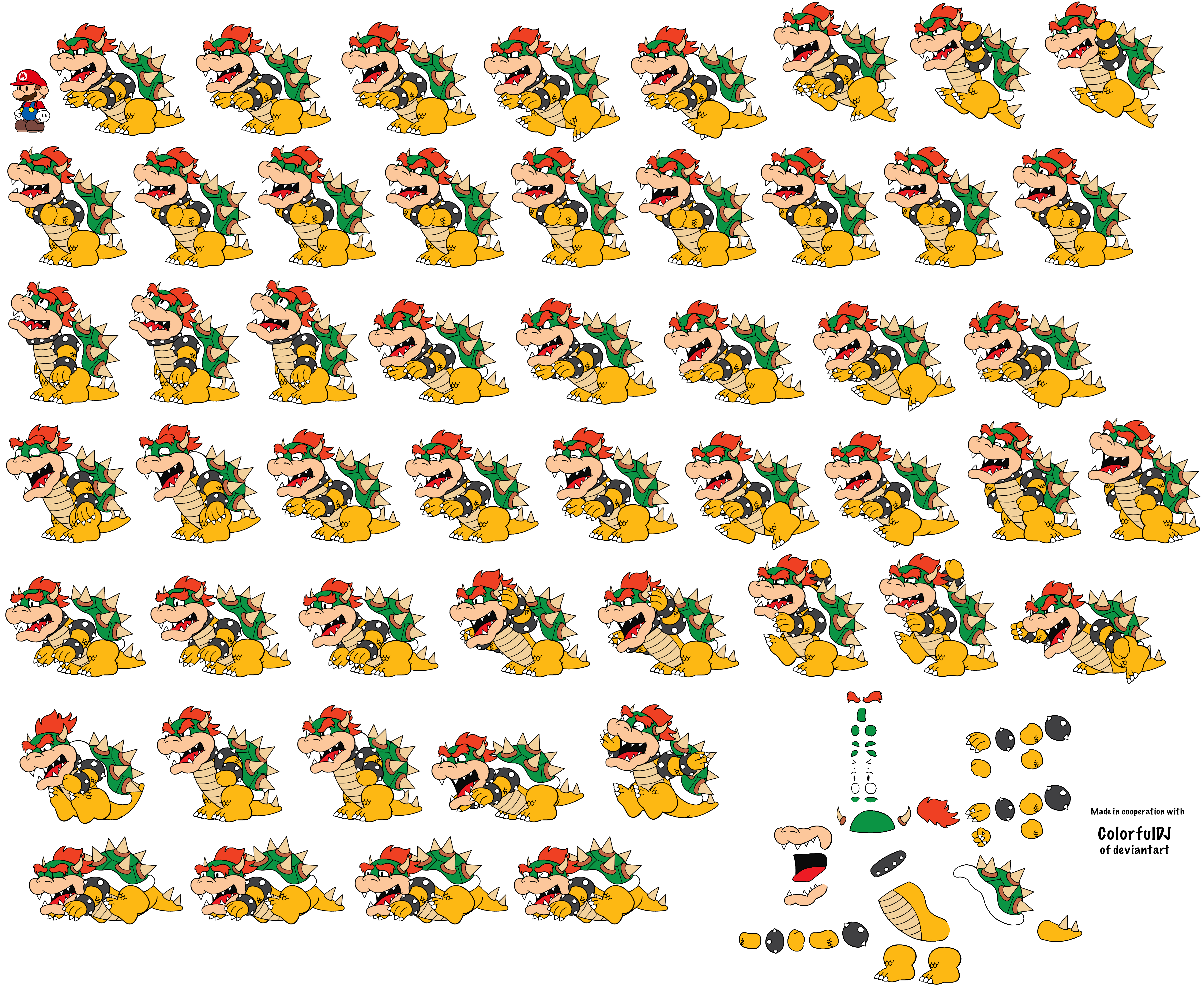 Paper Mario Customs - Bowser (Paper Mario-Style, v2)