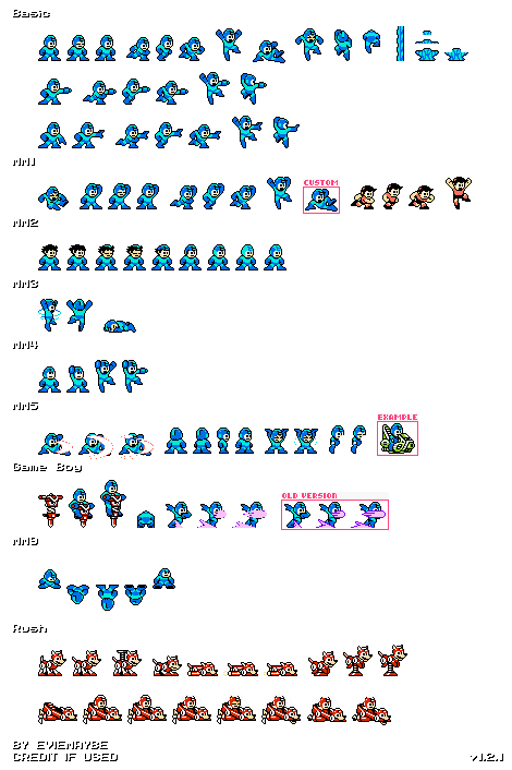 Mega Man Customs - Mega Man (NES Style, Upgraded)