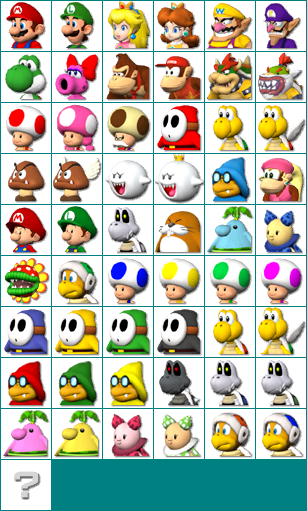Mario Superstar Baseball - Character Selection