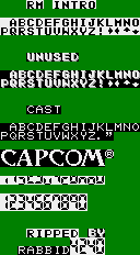 Mega Man II - Fonts