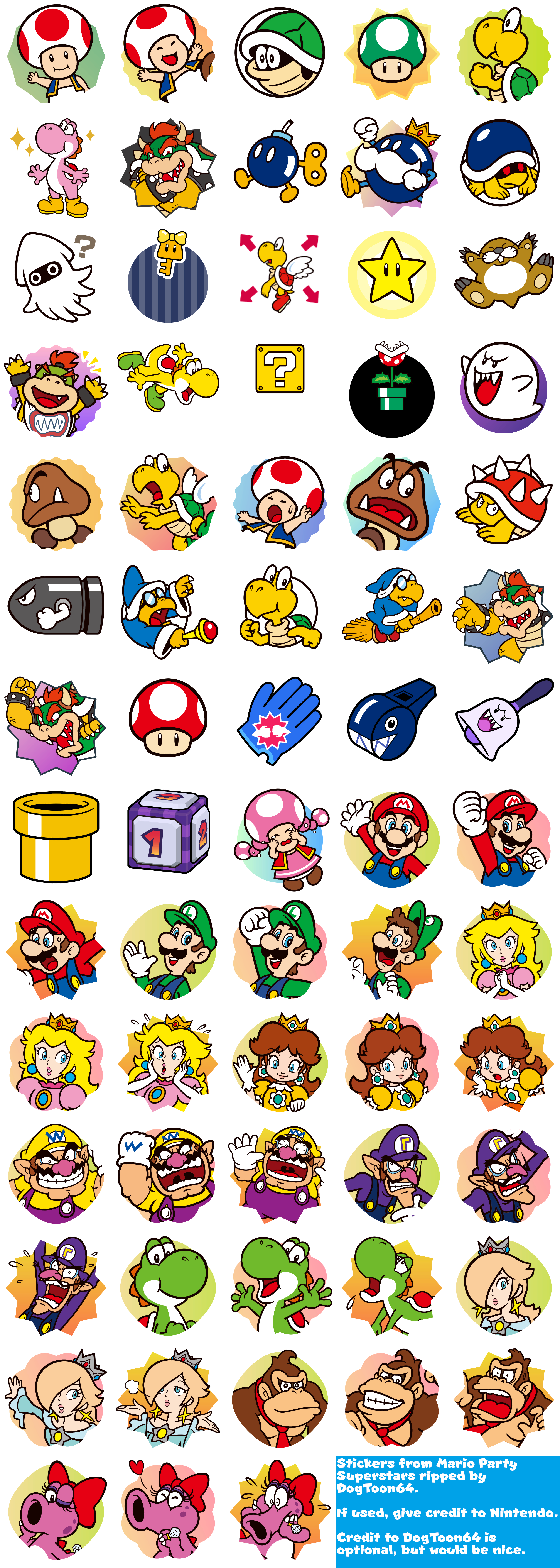 Mario Party Superstars - Stickers