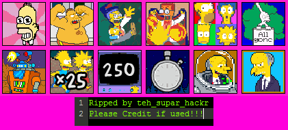 The Simpsons (Xbox Live Arcade) - Achievement Icons
