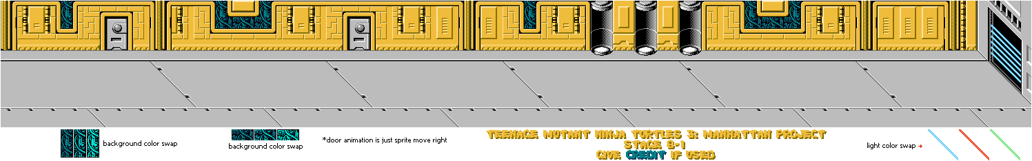 Stage 8-1: Krang's Spaceship