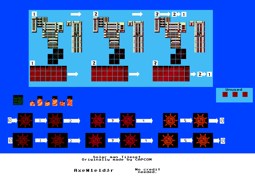 Mega Man 10 - Solar Man Tileset