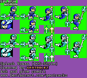 Mega Man Customs - Splash Woman (DOS-Style)