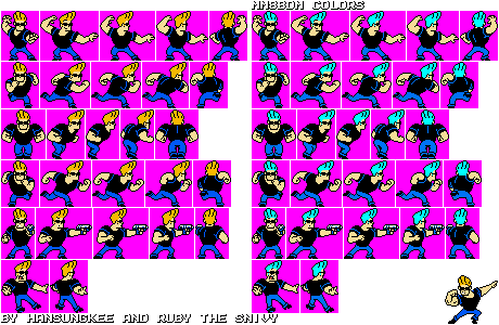 Johnny Bravo (Mega Man 8-bit Deathmatch-Style)