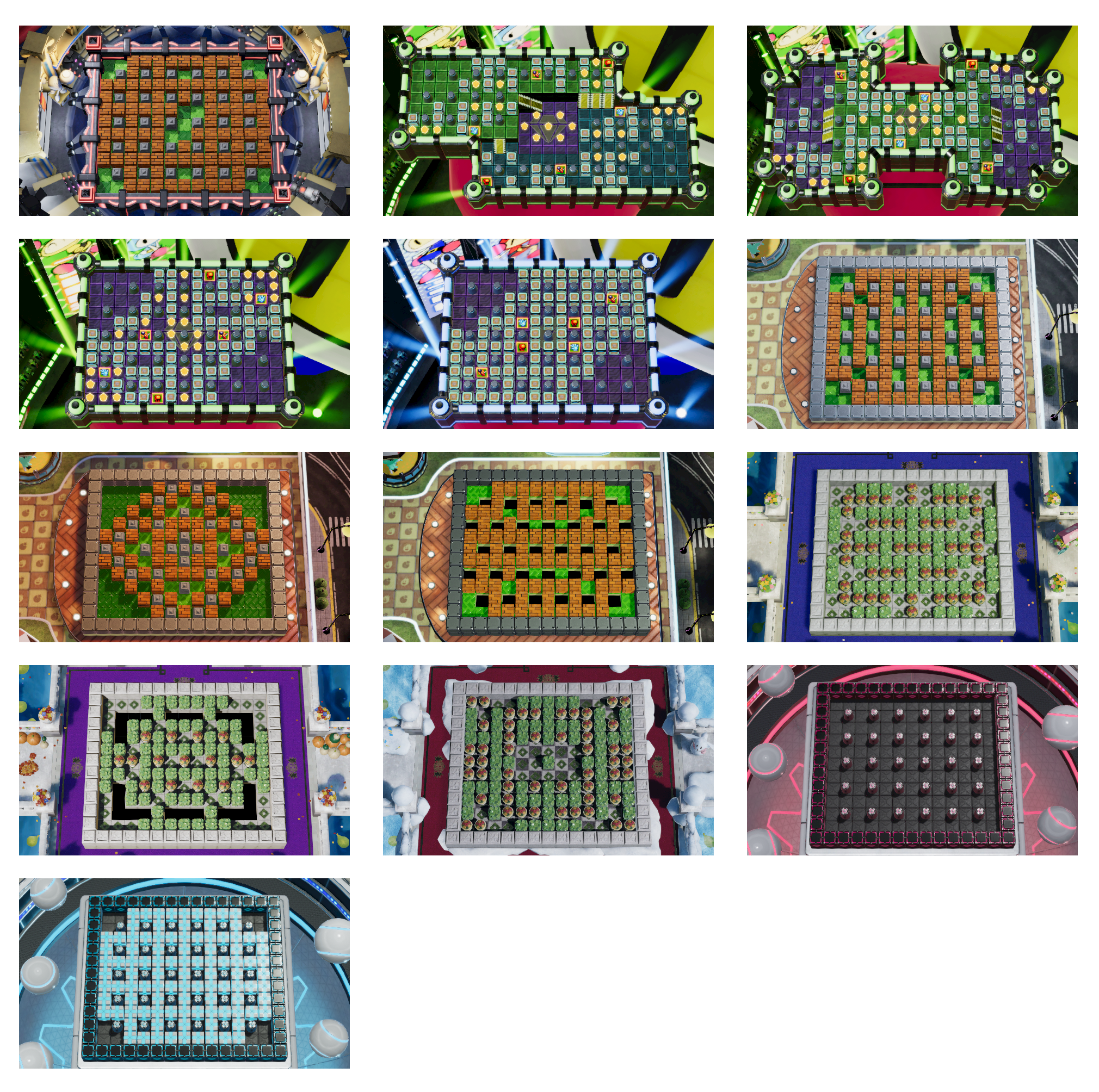 Super Bomberman R Online - Stage Icons (Medium)