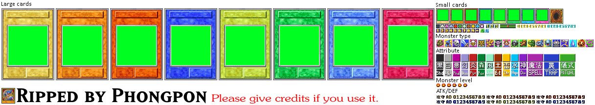 Yu-Gi-Oh!: The Sacred Cards - Card Frames