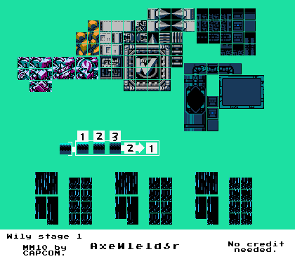 Wily Stage 1 Tileset