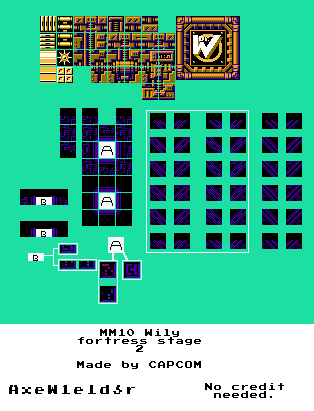 Wily Stage 2 Tileset