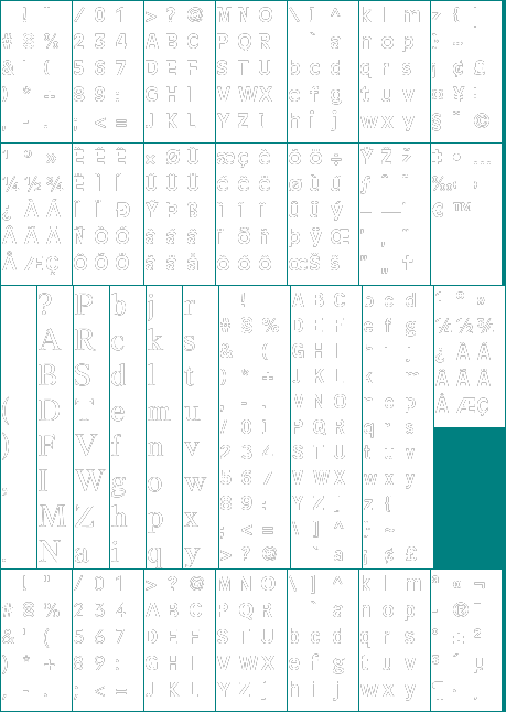 Font (NTSC & PAL)