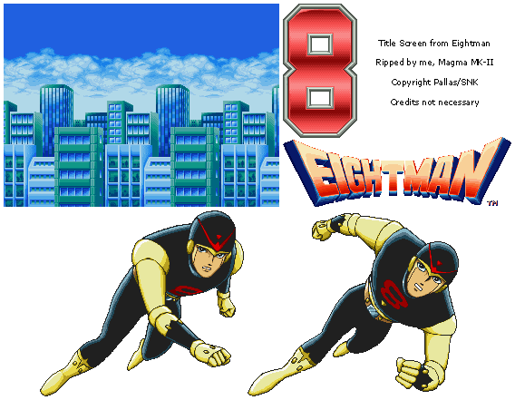 Eightman - Title Screen