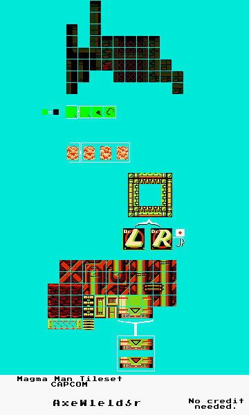 Magma Man Tileset