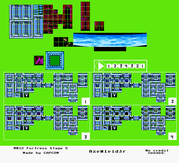 Wily Stage 5 Tileset