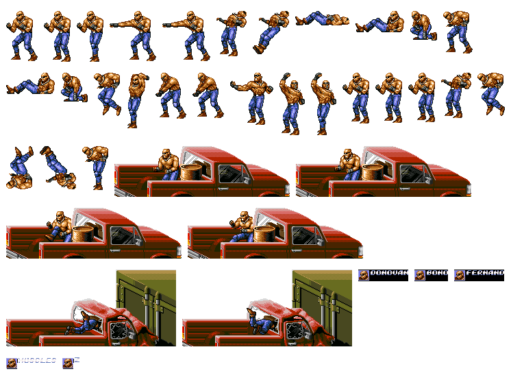 Streets of Rage Remake - Donovan in Pickup Truck