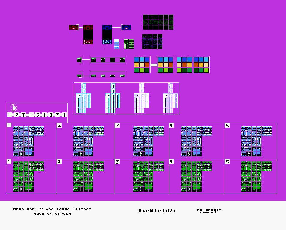 Mega Man 10 - Challenge Level Tileset