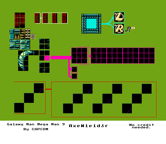 Mega Man 9 - Galaxy Man Tileset