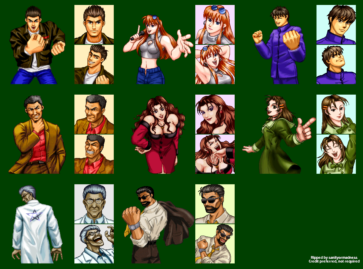 Jangou Simulation Mahjong Dou 64 (JPN) - Character icons