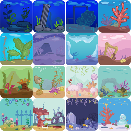 Aqua Pets - Background Icons