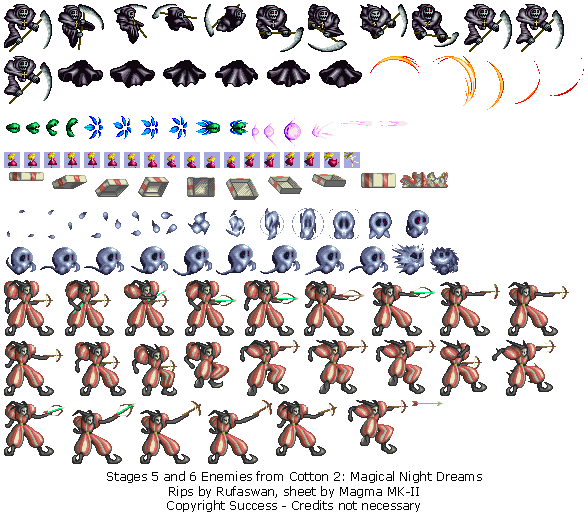 Stages 5 and 6 Enemies