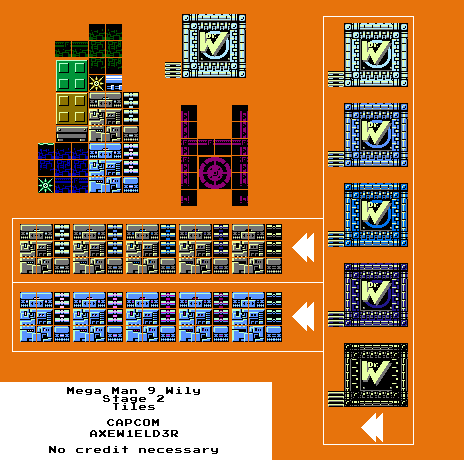 Wily Stage 2 Tileset